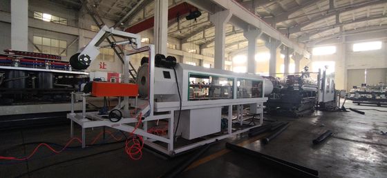 Automatic Double Wall Corrugated Pipe Extrusion Line with Advanced PLC Control System and 28/36 Pairs Moulds for 50mm-200mm Pipe Diameter Range