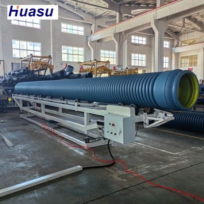 DWC Pipe Extrusion Line with 60-2000kg/h Capacity, Siemens PLC System, and Online Belling for Double Wall Corrugated Pipe Production
