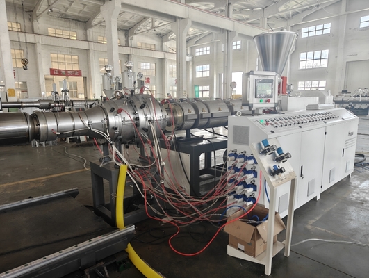 Corrugated Double Strands Plastic Pipe Extrusion Line For Irrigation Systems