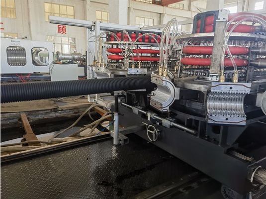 Double Wall Corrugated Pipe Extrusion Line 1600mm Diameter Siemens PLC