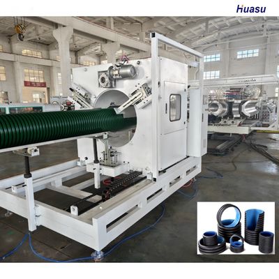 Double Wall Corrugated Pipe Extrusion Machine with Siemens PLC Screen Touch and Planetary Cutting for 6m or Customized Pipe Length