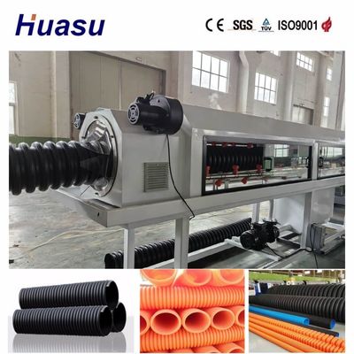 High Output Single Wall Corrugated Pipe Extrusion Line for Pipes 32mm-1600mm in Diameter 200-2000kg/h
