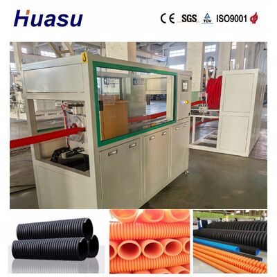 Full Automatic Single Wall Corrugated Pipe Extrusion Line with 32mm-1600mm Pipe Diameter and 60-2000kg/h Output