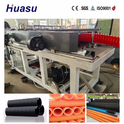 Single Wall Corrugated Pipe Extrusion Line with 32mm-1600mm Pipe Diameter Range PLC Control System and 200-2000kg/h Production Capacity