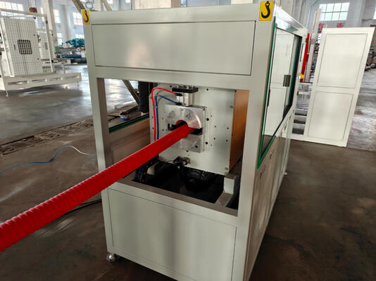 Water Cooling Single Wall Corrugated Pipe Extrusion Line with Siemens Main Motor and PLC Control System