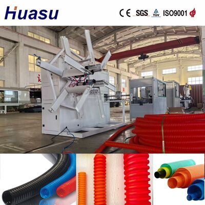 High Productivity Energy Saving Single Wall Corrugated Pipe Extrusion Line with PLC Control and Touch Screen