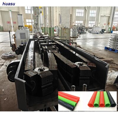 Single Wall Corrugated Pipe Extrusion Line with Hard Teeth Face Gearbox for High-Accuracy and Electric Heating