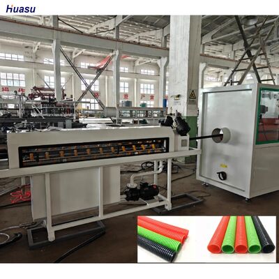 PLC With Remote Control Single Wall Corrugated Pipe Extrusion Line Featuring Siemens Schneider Main Electrics and 38CrMoAlA Barrel Material