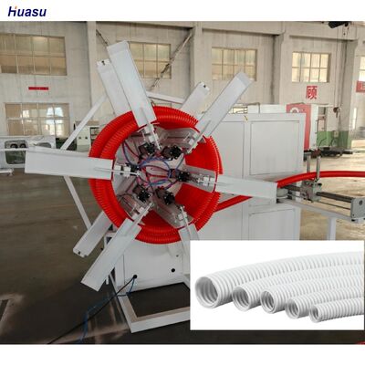 PP PE PVC Materials Single Wall Corrugated Pipe Production Line Including Siemens Schneider Main Electrics Delivering Output