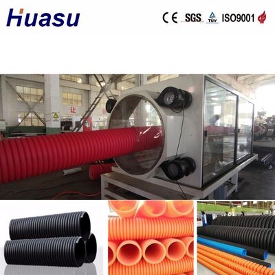 PLC Controlled Double Wall Corrugated Pipe Extrusion Line with High Productivity and Energy Saving
