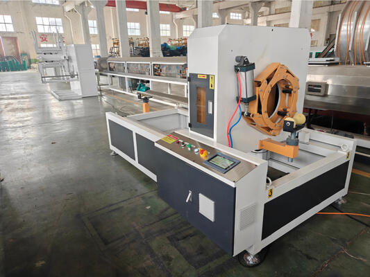 PP Spiral Pipe Extrusion Line Including 100m roll Winding Machine and HDPE Pipe Material for Industrial Pipe Solutions