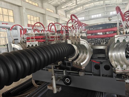 Customized Corrugated Pipe Production Line Featuring 38CrMoAlA Barrel Material Designed For Extrusion And Long Service Life