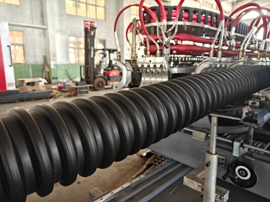 Single Wall Corrugated Pipe Machine Corrugated Pipe Production Line Utilizing Single Screw for and Stable Pipe Extrusion