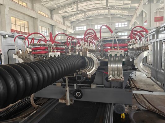 Single Wall Corrugated Pipe Machine Corrugated Pipe Production Line Utilizing Single Screw for and Stable Pipe Extrusion