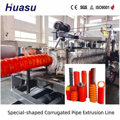Blue Big Size HDPE Corrugated Drainage Pipe Special Shape Sewage Plastic Pipeline