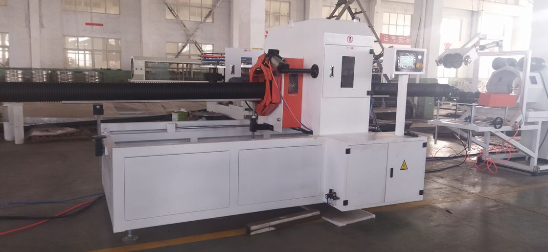 सीमेंस मोटर और 8-15 किलोग्राम/घंटे की क्षमता के साथ स्वचालित कम्प्यूटरीकृत डबल वॉल नालीदार पाइप एक्सट्रूज़न लाइन