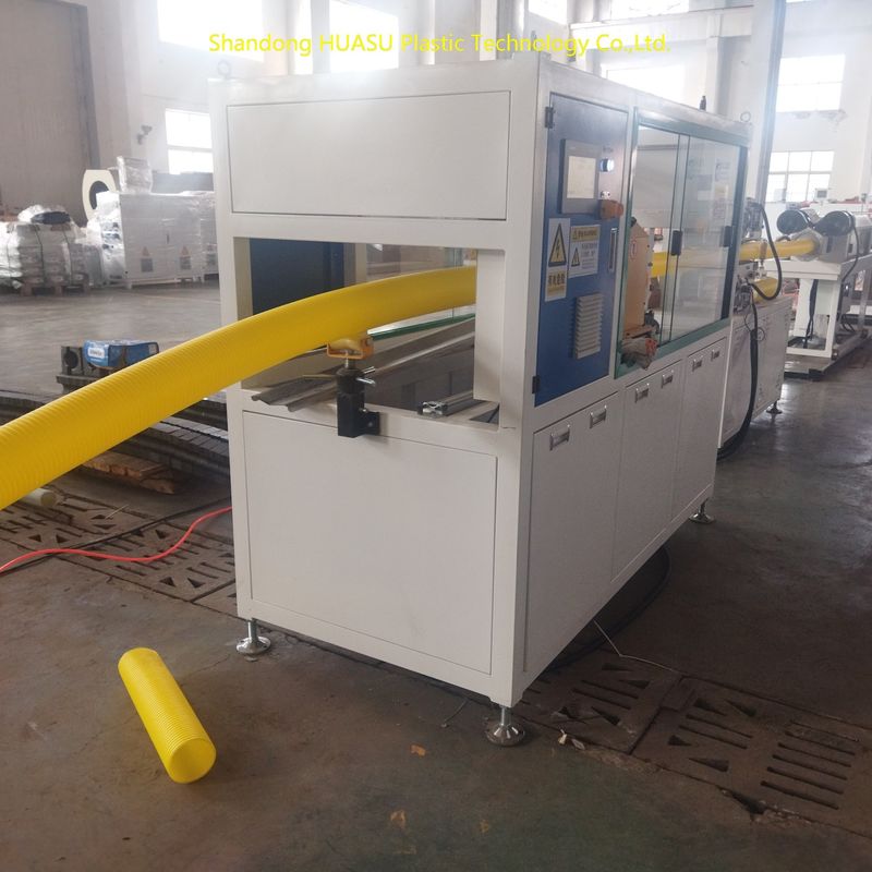 सिमेंस/एबीबी इलेक्ट्रिकल घटकों और उच्च दबाव वाले जल शीतलन के साथ स्वचालित अनुकूलन योग्य कुल शक्ति प्लास्टिक पाइप एक्सट्रूज़न लाइन