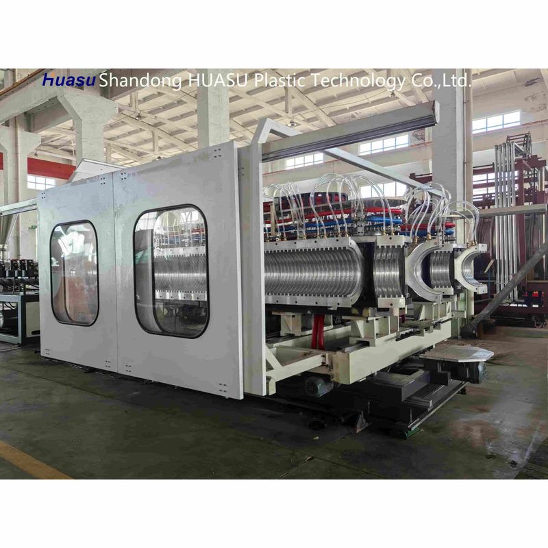 500-2000Kg/H आउटपुट और सीमेंस पीएलसी सिस्टम के साथ अनुकूलन योग्य डबल वॉल नालीदार पाइप एक्सट्रूज़न मशीन