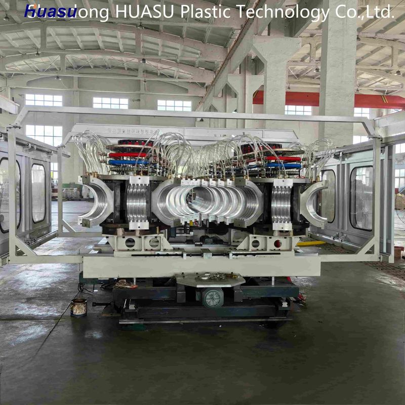 500-2000Kg/H आउटपुट और सीमेंस पीएलसी सिस्टम के साथ अनुकूलन योग्य डबल वॉल नालीदार पाइप एक्सट्रूज़न मशीन