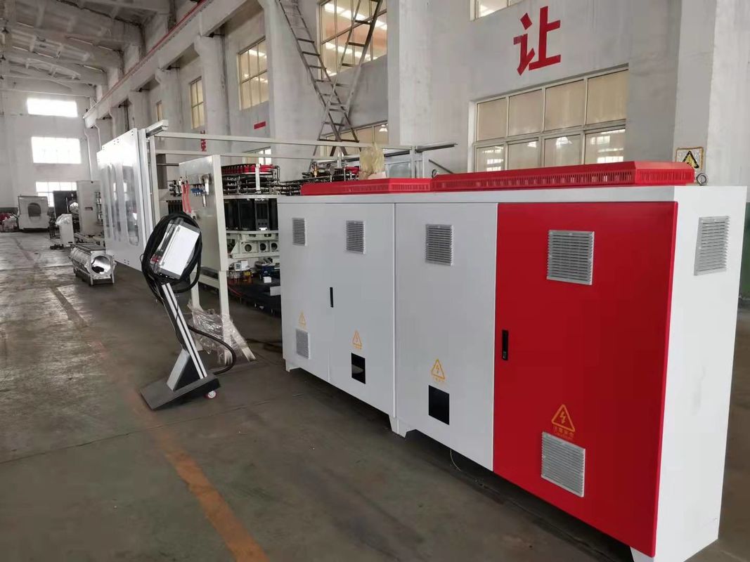 सीमेंस पीएलसी नियंत्रित नालीदार पाइप एक्सट्रूज़न लाइन उत्पादन मशीन 0.4-0.7 मिमी की नाइट्राइडिंग गहराई के साथ