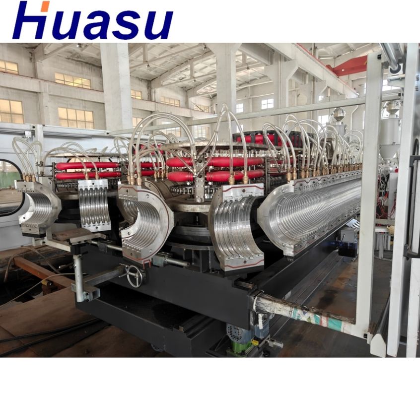 सिंगल डबल वॉल नालीदार पाइप बनाने की मशीन एक्सट्रूज़न लाइन 20CrMnTi गियर