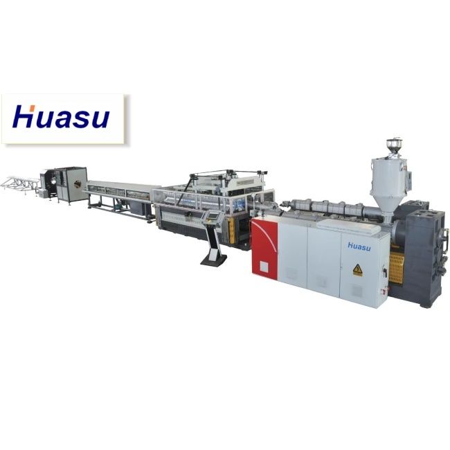 32-1600 मिमी कटिंग व्यास रेंज और सीमेंस पीएलसी तकनीक की विशेषता वाले जल शीतलन प्रक्रिया के साथ डबल वॉल नालीदार पाइप एक्सट्रूज़न लाइन