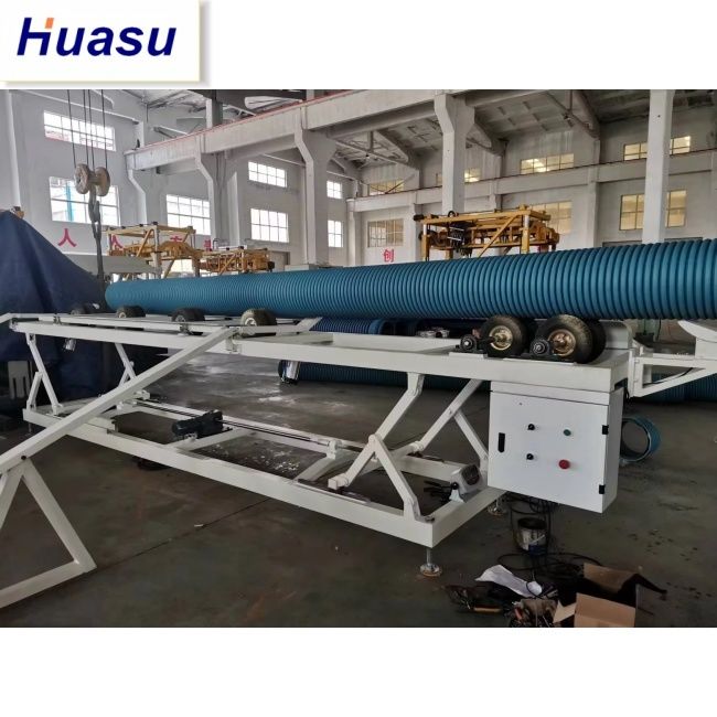 PVC/PE नालीदार पाइप के लिए 32-1600mm पाइप व्यास, 60-2000kg/h क्षमता और सीमेंस पीएलसी नियंत्रण के साथ DWC पाइप एक्सट्रूज़न लाइन