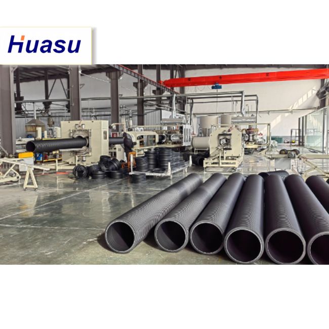 डीडब्ल्यूसी पाइप एक्सट्रूज़न लाइन 32-1600 मिमी काटने व्यास रेंज के साथ, बेलिंग-ऑन-लाइन विस्तार मोड, और सीमेंस पीएलसी प्रौद्योगिकी