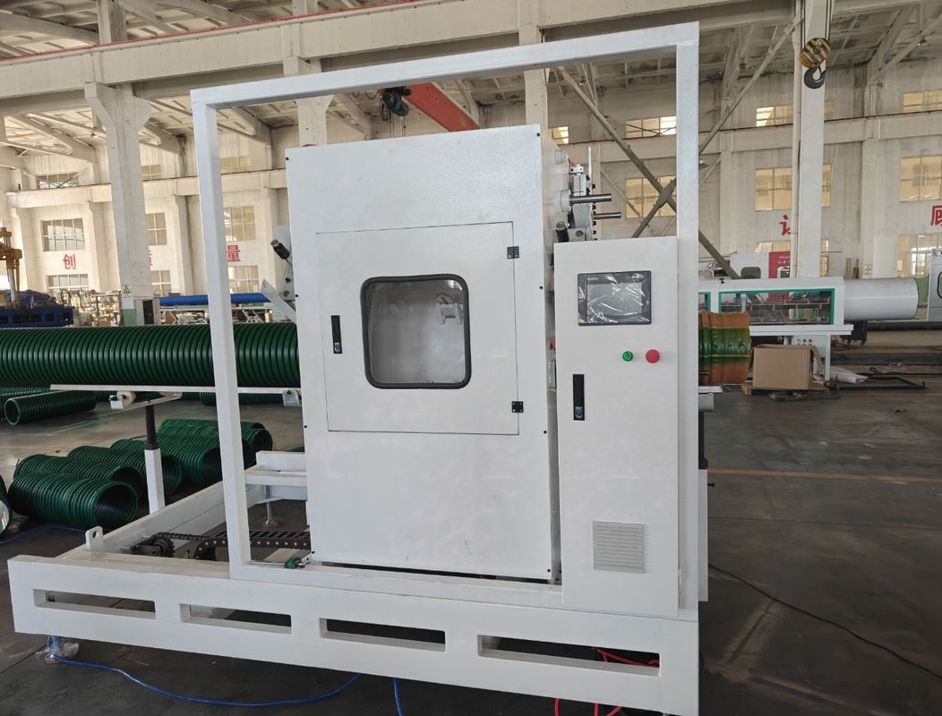 डबल वॉल हाई स्पीड पीवीसी पाइप एक्सट्रूज़न मशीन, नालीदार पाइप बनाने की मशीन