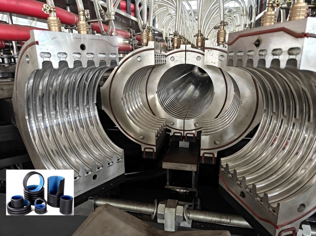 WEG एसी मोटर डबल वॉल नालीदार पाइप एक्सट्रूज़न लाइन 63 मिमी न्यूनतम व्यास