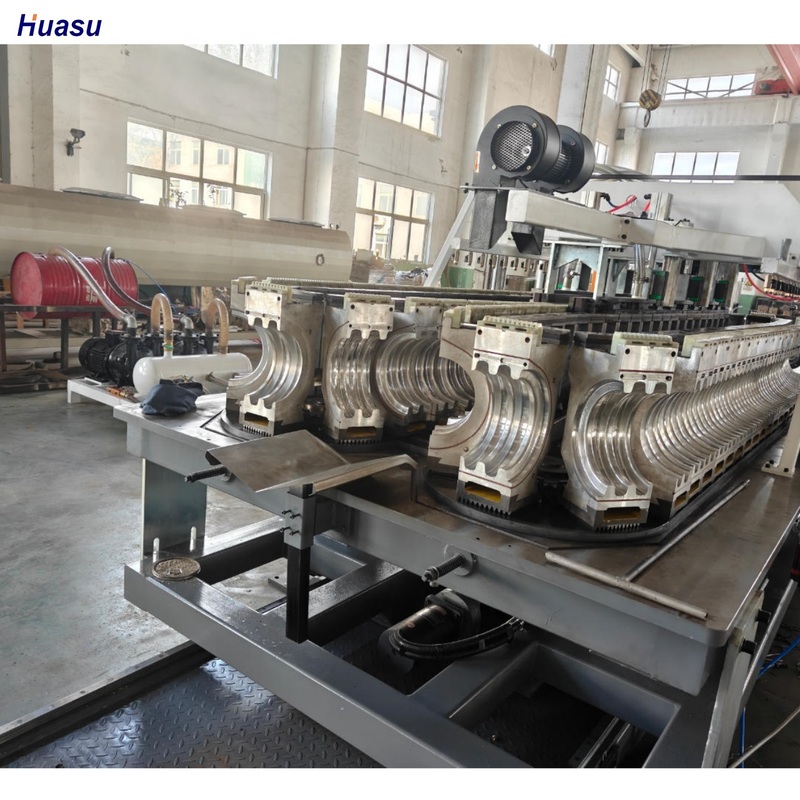 Automatic Single Wall Corrugated Pipe Extrusion Line with Deep Screw Channel Structure and PLC Control System for High Output Rates