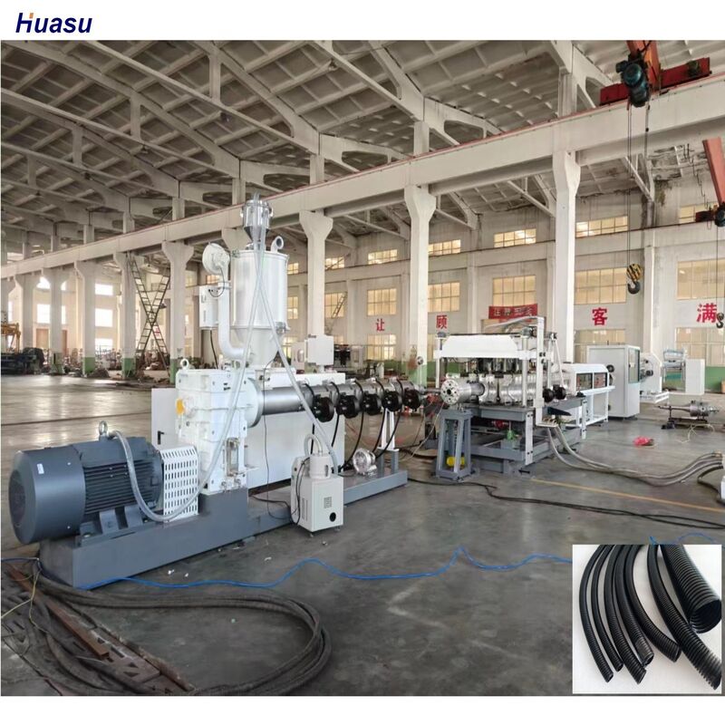 आईएसओ और सीई प्रमाणित डबल वॉल नालीदार पाइप एक्सट्रूज़न लाइन पानी शीतलन प्रणाली और 20CrMnTi गियर सामग्री के साथ