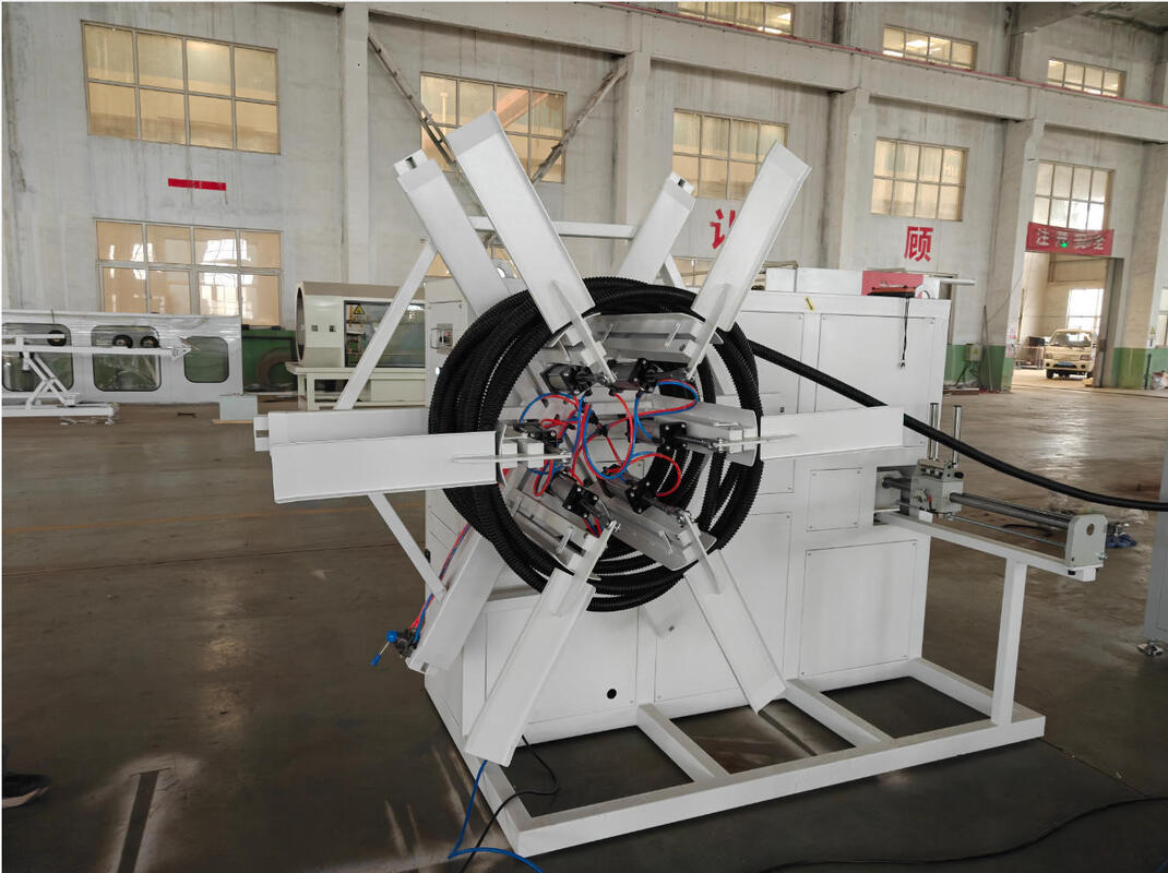 जल शीतलन पूर्ण स्वचालित एकल दीवार घुमावदार पाइप बाहर निकालना लाइन पाइप उत्पादन के लिए 40-80kg/h उत्पादन के साथ