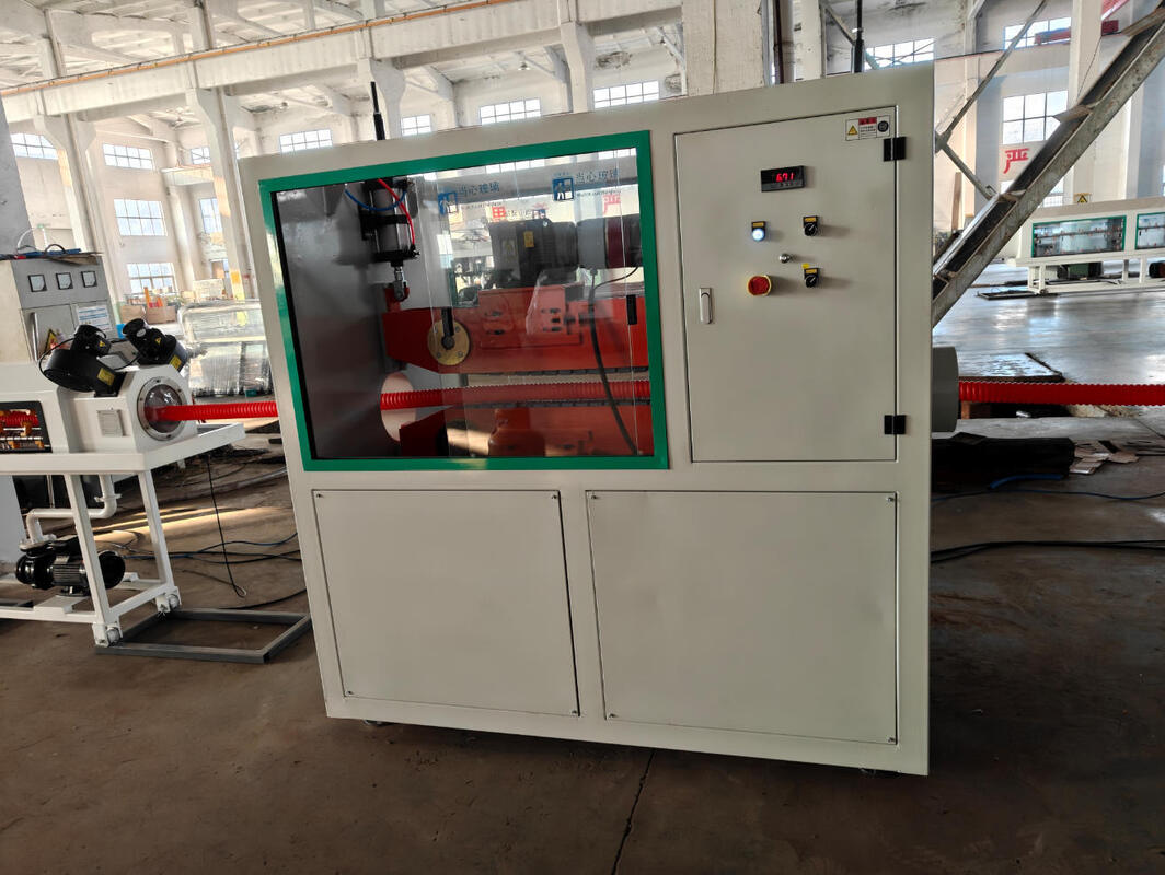 400-1000 क्षमता और 16mm-1600mm पाइप व्यास रेंज के साथ सिंगल वॉल नालीदार पाइप एक्सट्रूज़न लाइन स्वचालित नालीदार पाइप उत्पादन के लिए