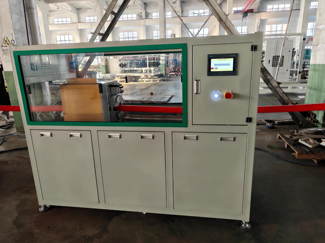 जल शीतलन एकल दीवार घुमावदार पाइप एक्सट्रूज़न लाइन 400-1000 क्षमता और स्वचालित घुमावदार के साथ