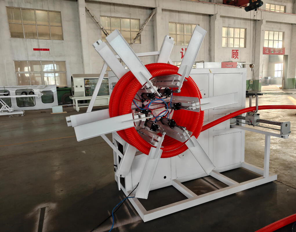 उच्च स्थायित्व के लिए सीमेंस आवृत्ति नियंत्रक और 20CrMnTi गियर सामग्री के साथ डबल वॉल नालीदार पाइप एक्सट्रूज़न लाइन