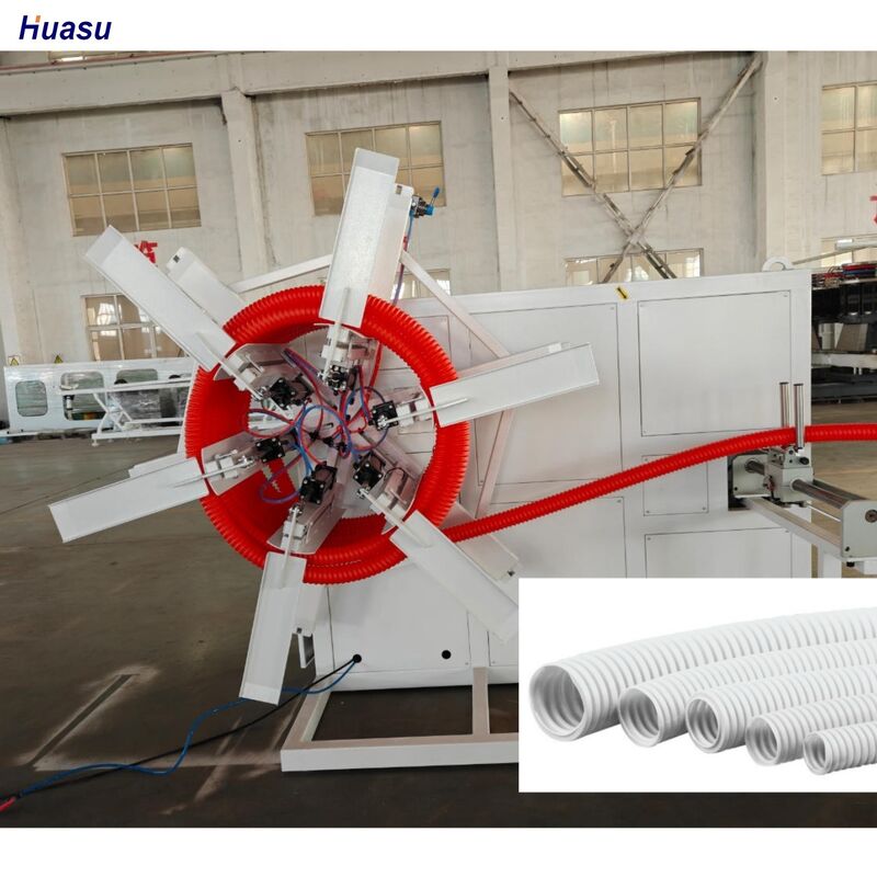 एचडीपीई नालीदार पाइप उत्पादन लाइन उपकरण विभिन्न प्लास्टिक पाइप एक्सट्रूज़न अनुप्रयोगों का समर्थन करता है