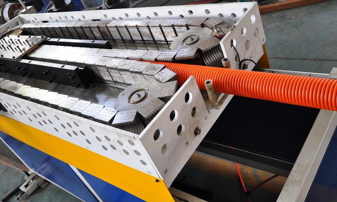 उच्च आउटपुट डबल वॉल नालीदार पाइप मशीनरी, नालीदार पाइप एक्सट्रूडर एसबीजी -63