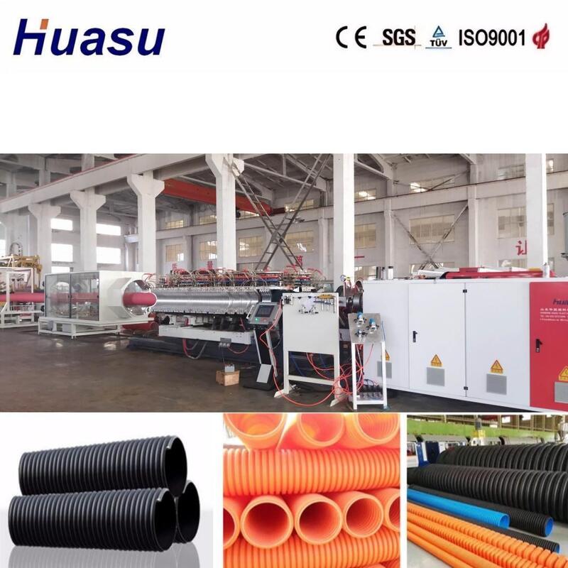 High Productivity Double Wall Corrugated Pipe Extrusion Line with 32-1600mm Pipe Diameter and Siemens PLC Control