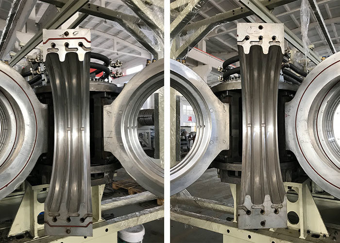 300 मिमी एचडीपीई पाइप एक्सट्रूज़न लाइन 3 एम / मिन कैल्बे जैकेट पाइप उत्पादन लाइन: