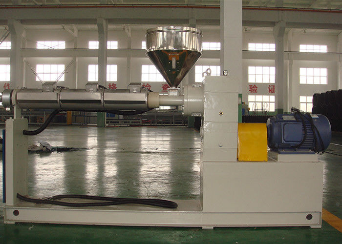 पीवीसी / पीई डबल वॉल नालीदार पाइप एक्सट्रूज़न लाइन प्लास्टिक ट्यूब मशीन