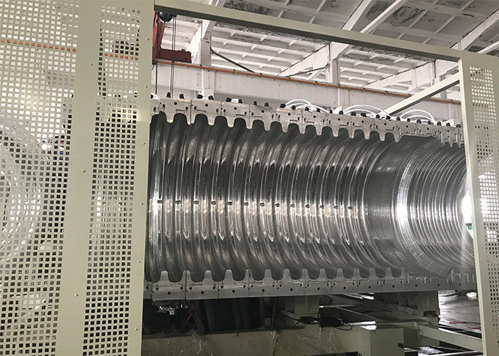 Sn4 Sn8 डबल वॉल नालीदार पाइप नालीदार एक्सट्रूडर काटने की मशीन छिद्रक