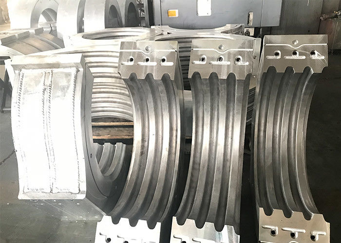 एचडीपीई / पीई / पीपी प्लास्टिक सिंगल / डबल वॉल नालीदार पाइप एक्सट्रूडर एक्सट्रूज़न मशीन