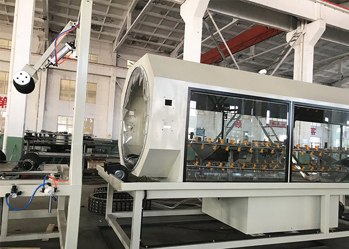 500 मिमी आईडी डबल वॉल प्लास्टिक कोरुगेटर पाइप प्लांट डीडब्ल्यूसी पाइप प्लांट