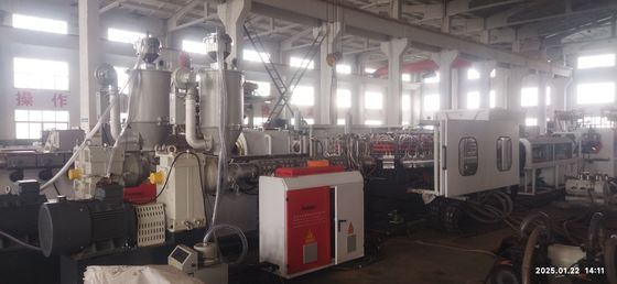 Automatic Double Wall Corrugated Pipe Extrusion Line with Advanced PLC Control System and 28/36 Pairs Moulds for 50mm-200mm Pipe Diameter Range