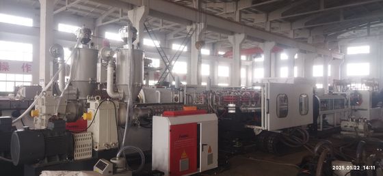 Water or Air Cooling Double Wall Corrugated Pipe Extrusion Line with Siemens Main Electrical Parts and HV>940 Barrel Hardness