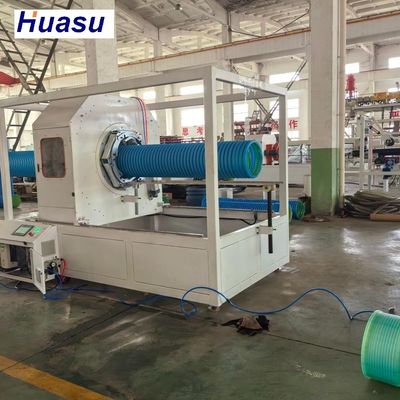 High-Capacity DWC Pipe Extrusion Line with Siemens PLC System and Online Belling for Efficient Production