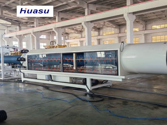 32-1600mm PVC Corrugated Pipe Extrusion Line with Complete Inner Cooling System and Vacuum Forming