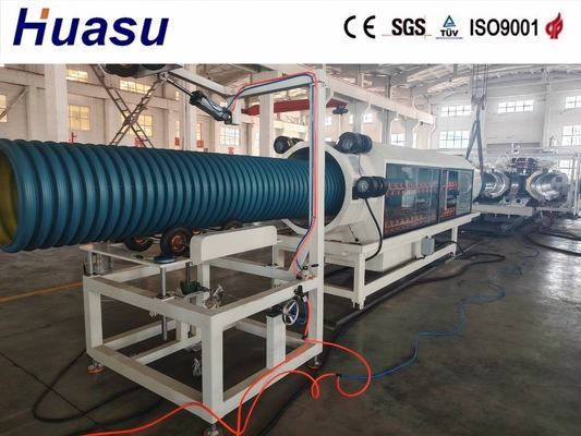 HUASU HDPE Double Wall Corrugated Pipe Extrusion Line 500-2000Kg/h