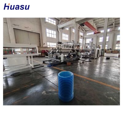 Full Automatic Corrugated Pipe Extrusion Line for HDPE with 100kg/h - 2000kg/h Capacity and 32mm - 1600mm Pipe ID